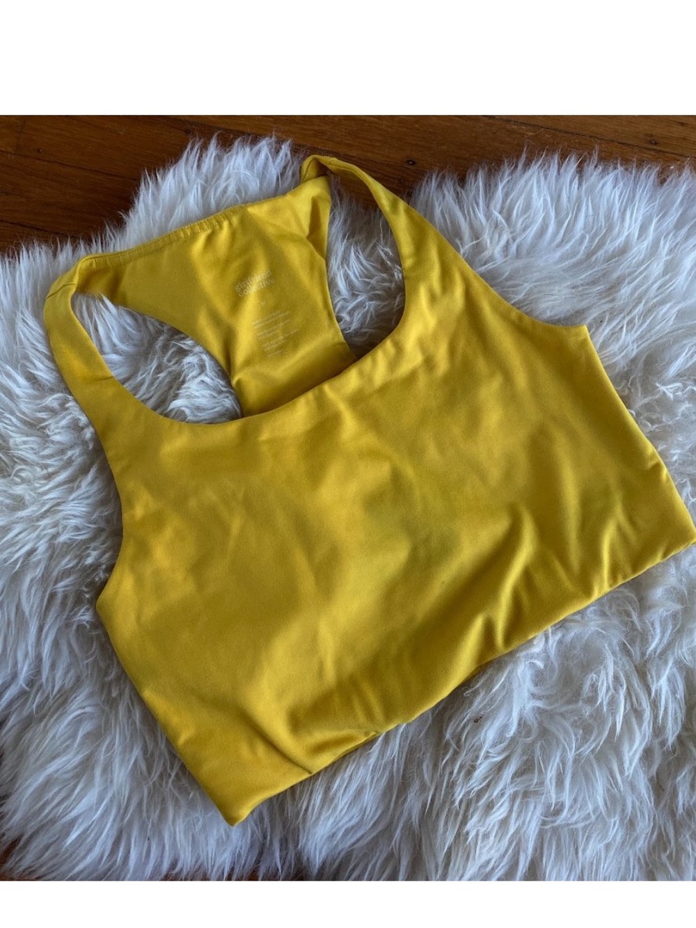 girlfriend collective Yellow Racerback Sports Bra